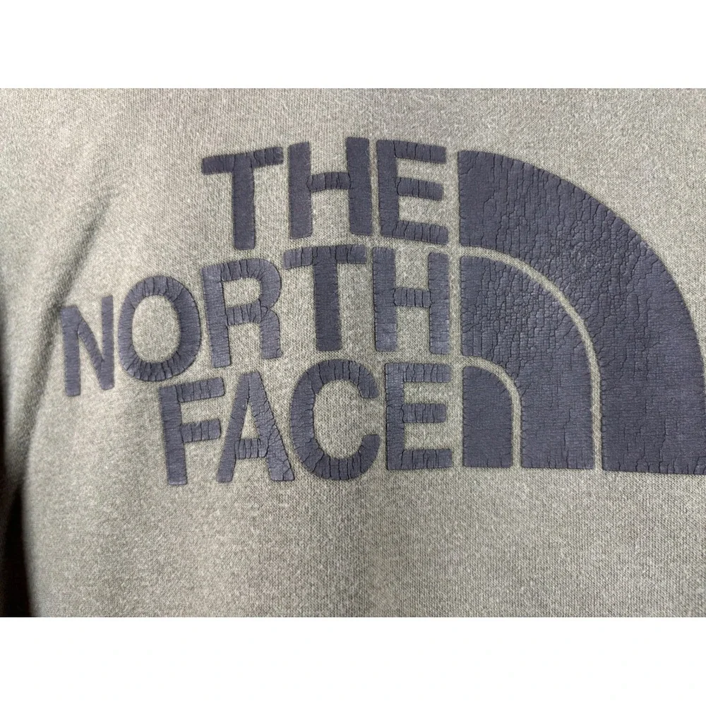 The‎ North Face Mens XL Olive Green Logo Pullover Hoodie Fleece Sweatshirt